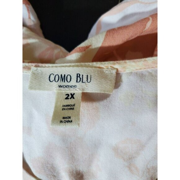 Como Blu Womens Plus Size 2x Top Shirt - Picture 4 of 4